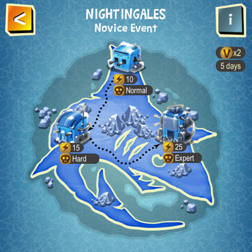 NIGHTINGALES map