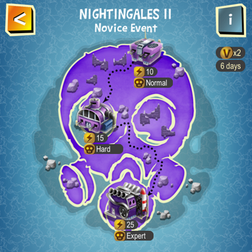 NIGHTINGALES II map