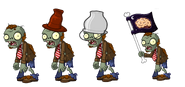 Basic Zombie variants that coming out during "Necromancy!" surprise attack. Note: the Flag Zombie variant here was scrapped.