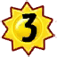 sun icon with a 3