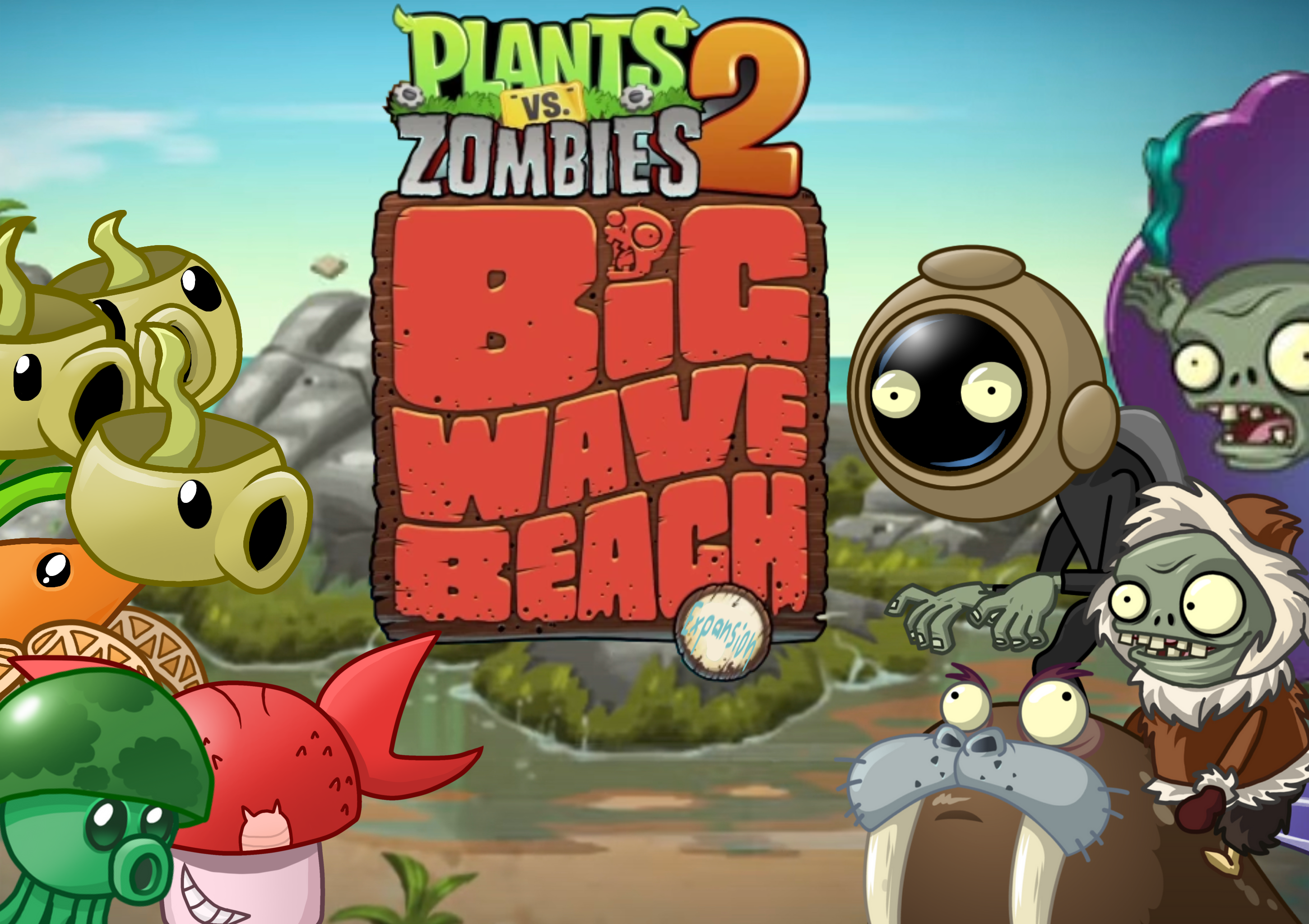 The Latest Plants vs. Zombies 2 Update Introduces Big Wave Beach Part 2