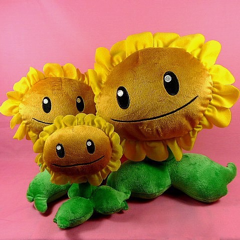 peashooter x sunflower plush