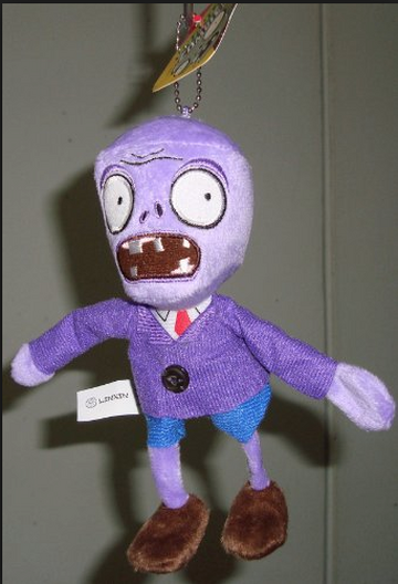 Plants vs. Zombies Plush Purple Zombie PVZ Plush Stuffed Animal Toy 6