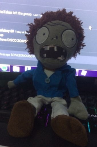 disco zombie plush