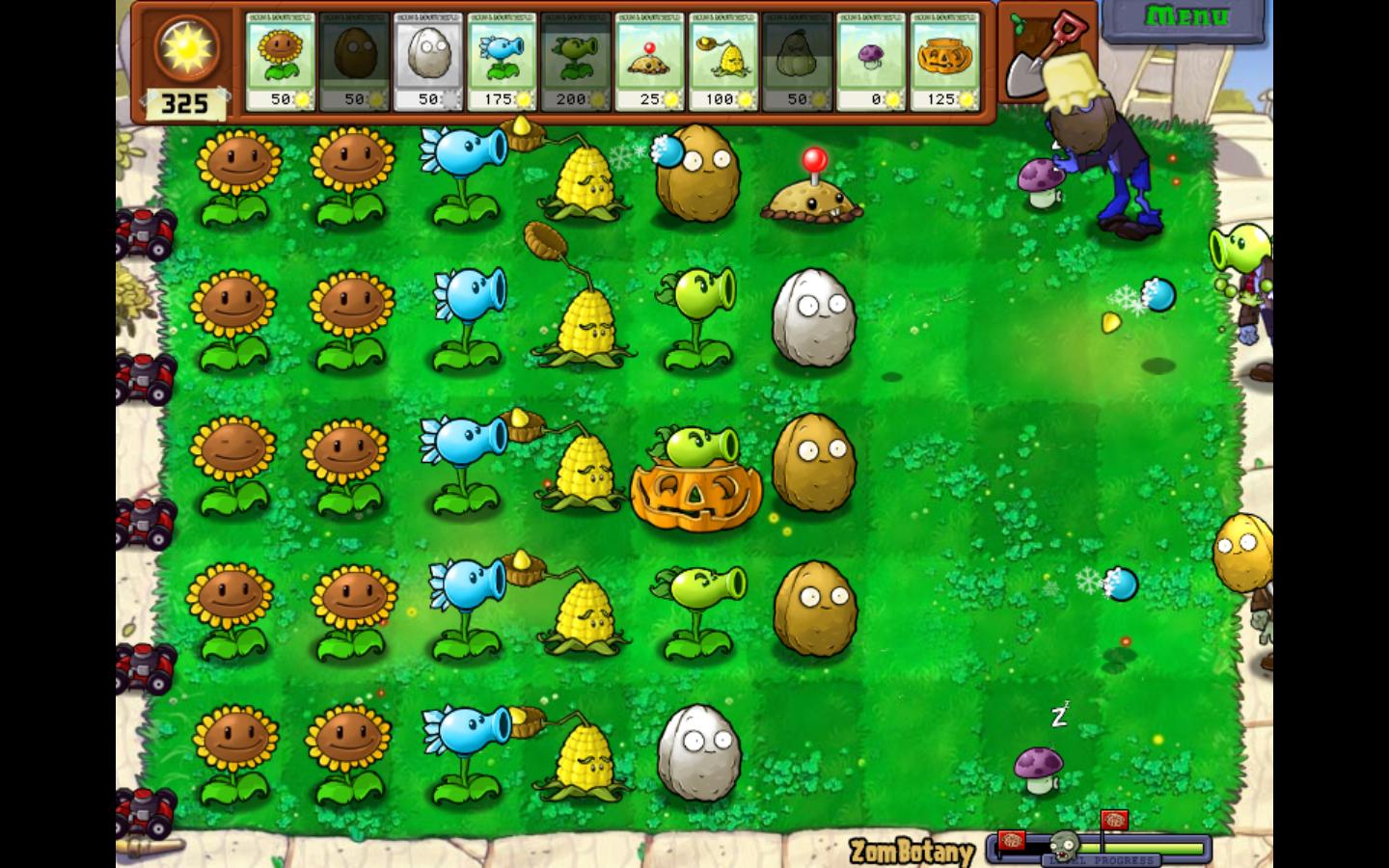 Plants vs Zombies. Zombotany Mod Gameplay 