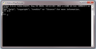 Python interpreter 2