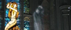 During the Triwizard Tournament Myrtle spent some time in the Prefects bathroom, spying on students bathing.