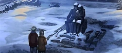 A disguised Harry Potter and Hermione Granger visit the memorial in 1997