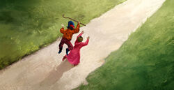 B5C30 Peeves chasing Umbridge
