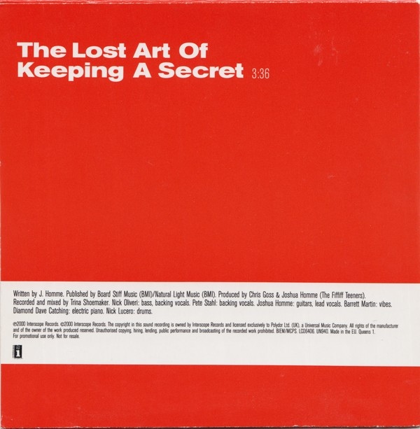 The Lost Art of Keeping a Secret | Queens of the Stone Age
