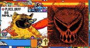 Rubius' demon void hugging a pug with a butterfly on it's nose. Also some cubito art in between them.