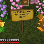 is there a way to bring him back?