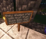 They always start with that, then buck fizz, then triple sec shots