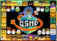 Close up of the main QSMP cubito art panel.