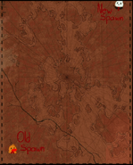 Map showing the old and new spawn of the island