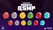 Cucurucho's face in the Subscription Badges for QSMP Info's Twitch Channel.[14]