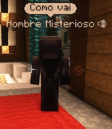 Hombre Misterioso appearing for the first time for Cellbit in Forever's Mega Base