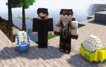 Roier's selfie with Cellbit, Bobby & Richarlyson