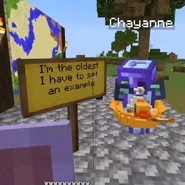 I'm the oldest; I have to set an example