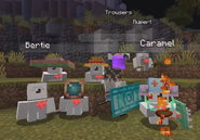 Tubbo taking a group photo with the Buddies