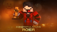 Roier winning the nomination for the best roleplayer at the QSMP Awards[7]