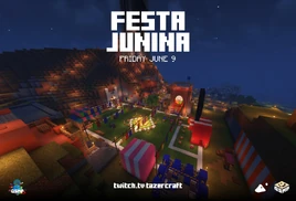 Festa Junina QSMP Poster