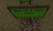 Give me a name, Papa