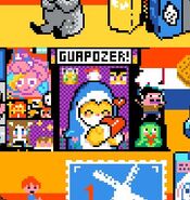 A Guapozer art of Foolish's SharkHeart emote and Foolish, Vegetta, and Leo cubito designs.