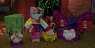 Foolish dancing with Richarlyson, Pomme and Dapper.