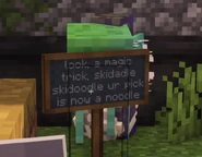 Look, a magic trick, skidadle, skidoodle, your pick is now a noodle