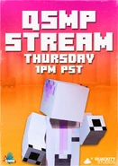 Elena on the poster announcing a QSMP Stream on Thursday.[3]