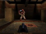 El Shambler sorprende al jugador en Gloom Keep