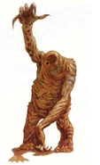 Un Dimensional Shambler de Sandy Petersen's Field Guide to Cthulhu Monsters; la influencia para el Shambler