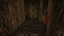 The Atom Bomb consists of a spinning grenade at the center and a yellow particle effect around it.