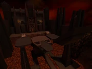 The lava-drenched Demon Keep