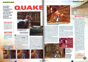 Might be Qtest with mod on monsters.\