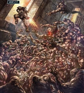 Fight scene from comic