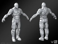 Concept Art of Marine Model.