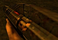 Phalanx Cannon in first-person view.