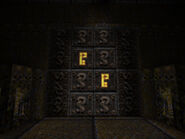 A Gold Runic Key door