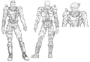 Sarge art for the Quake II action figure that was cancelled.
