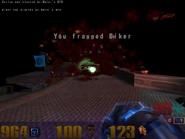 Gibbing in Quake III Arena.