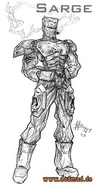 Concept art of Sarge