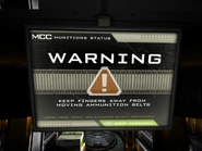 Ammunition Belt Warning