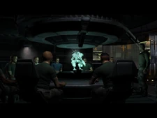 The Hannibal also houses briefing rooms for the squads stationed aboard.