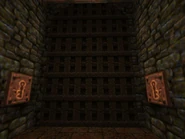 A locked Gold Key door