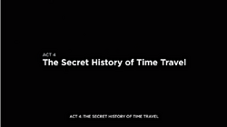 The title card for the fourth Act of Quantum Break.