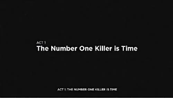 Title card for the fist Act of Quantum Break.