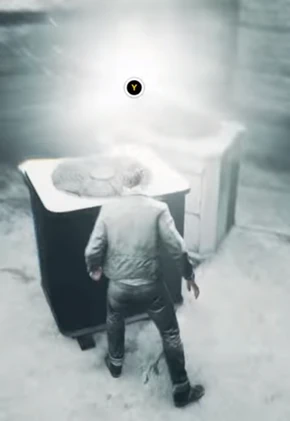 Jack's first Chronon Source, with icon for collecting the upgrade point.