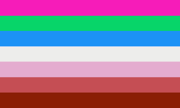 Poly-Lesbian flag (beyond-mogai-pride-flags)